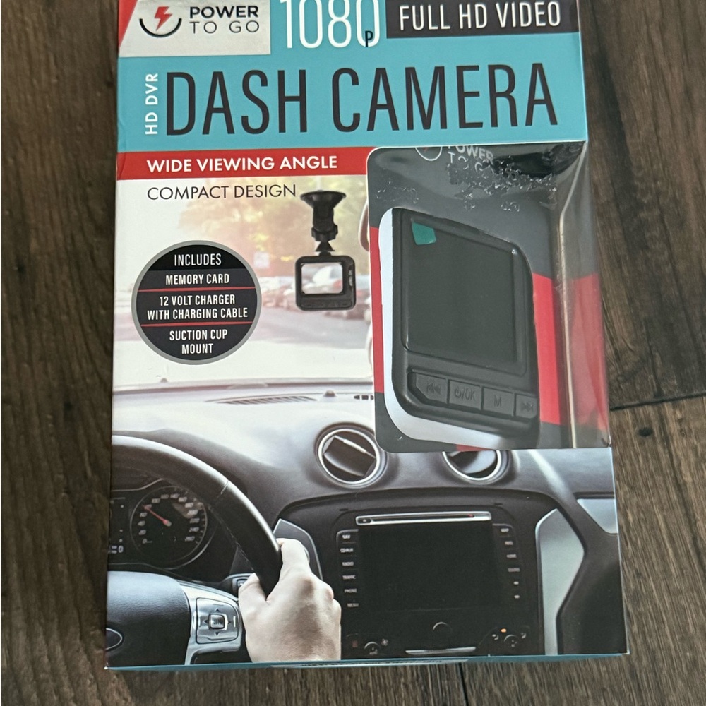 Black Dash Camera with Full HD Video
